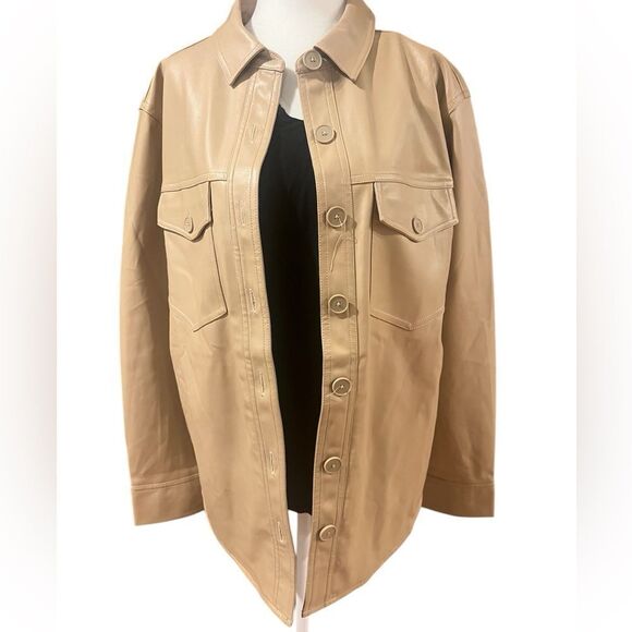 NWT L*Space‎ women's Echo vegan leather jacket size small - Picture 5 of 10